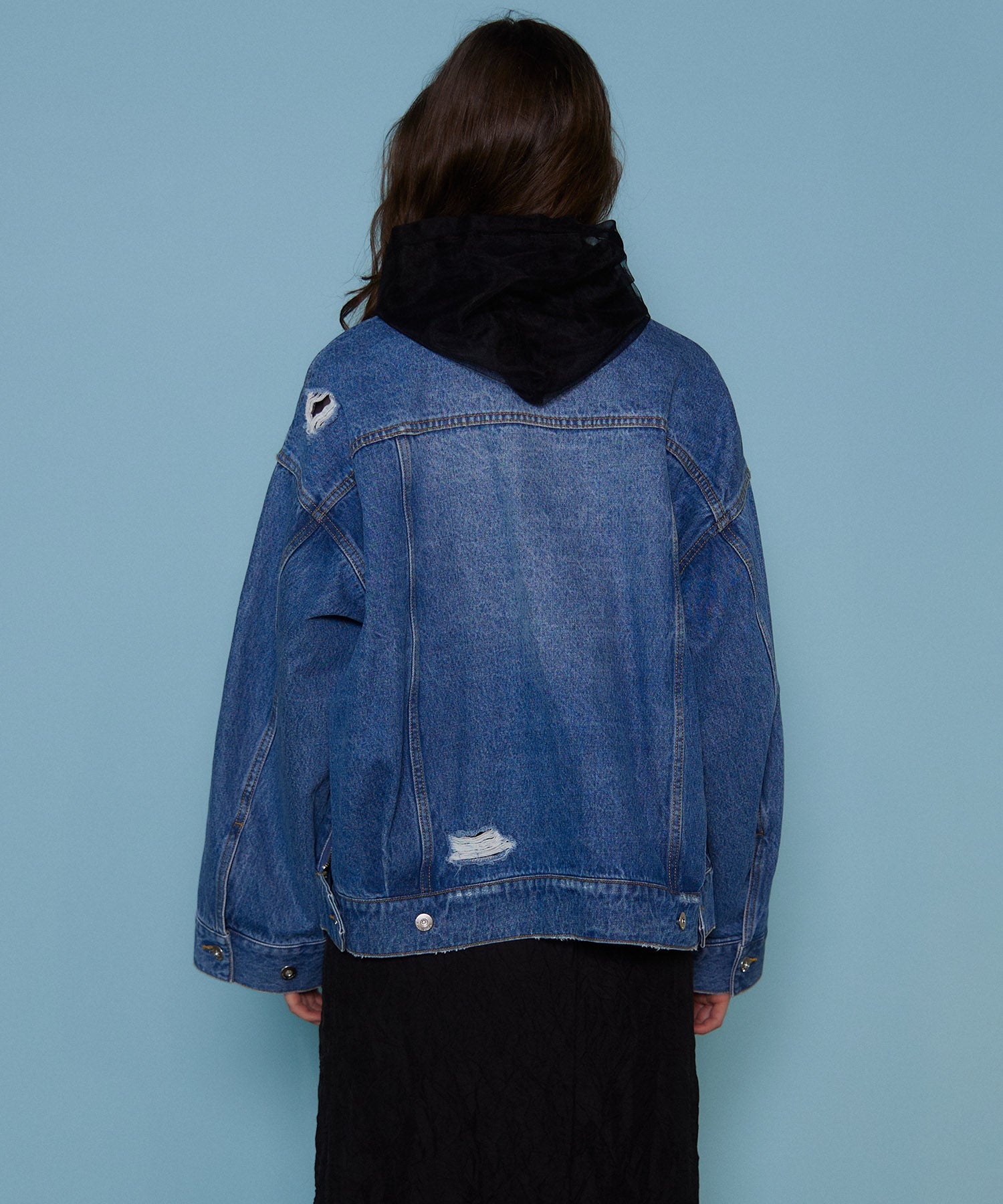 2way Oversizedd Denim Jacket