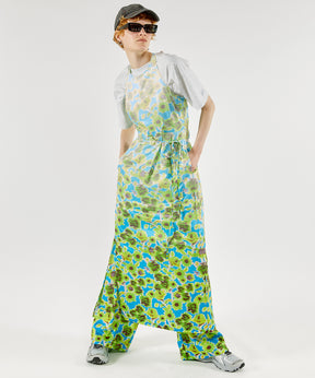 【SALE】Gradation Floral Pattern Wrap Dress