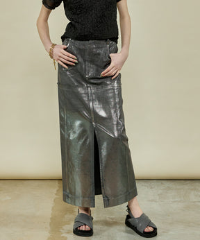 Sparkling Foil Handouted Gradation Skirt