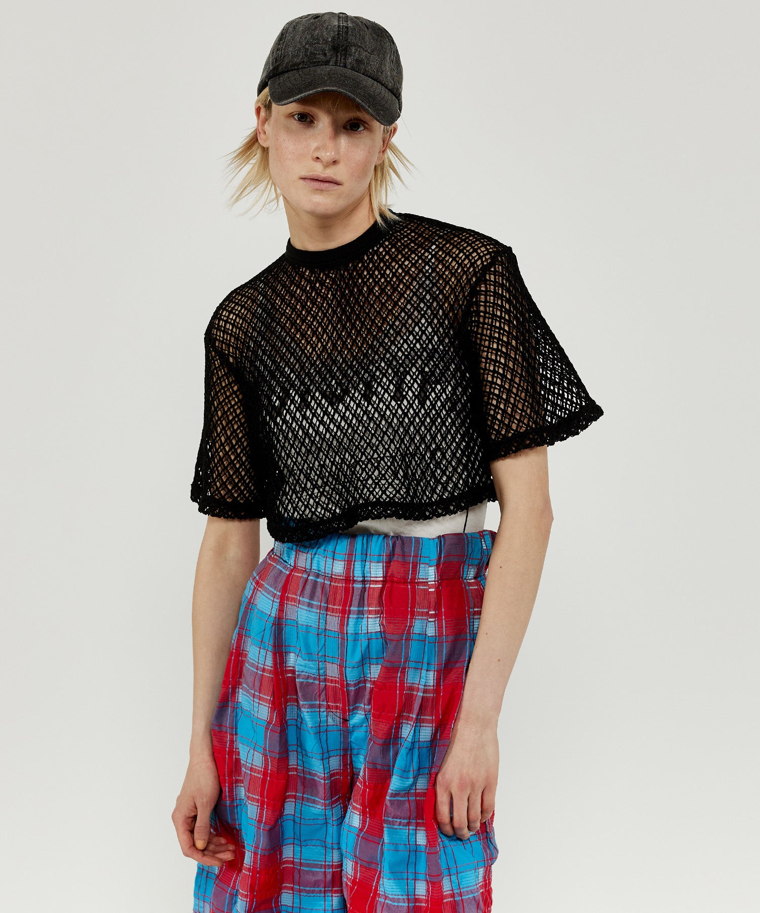 Double Mesh Short Length T-shirt