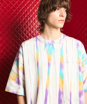 Hand Tie-Dye Prime-Over Crew Neck T-Shirt