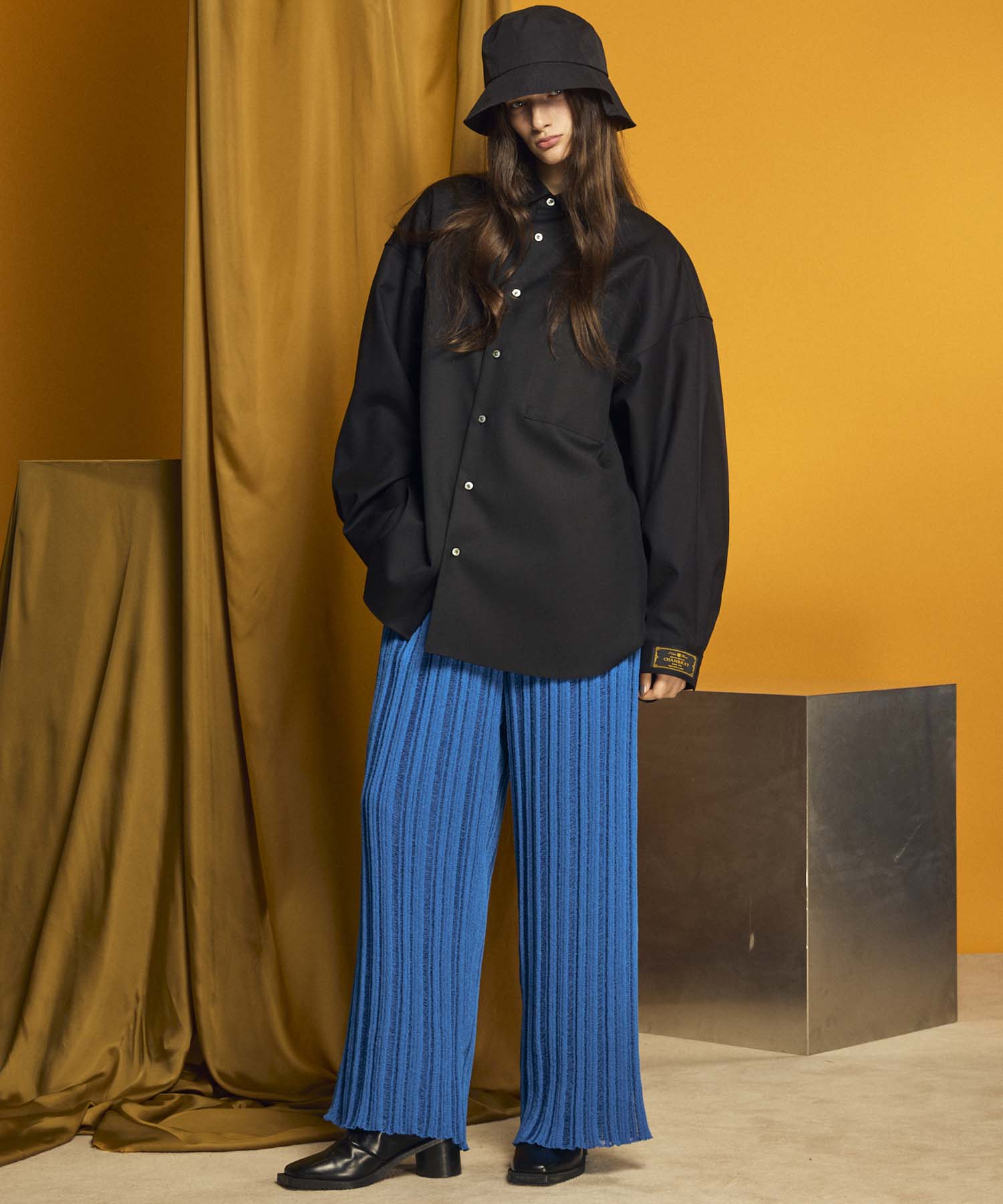 Prime-Wide Sheer Rib Knit Pants