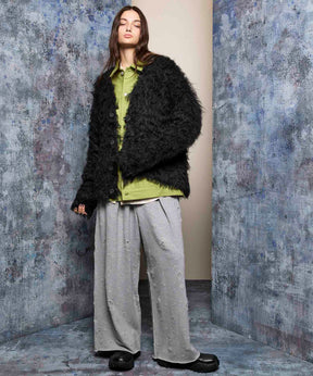 Sweat Jacquard Easy Wide Pants