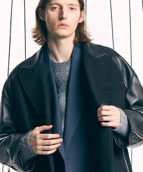 Sheep Leather Prime-Over Pea Coat