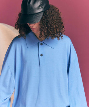 Super120s High Gauge Prime-Over Knit Polo Shirt