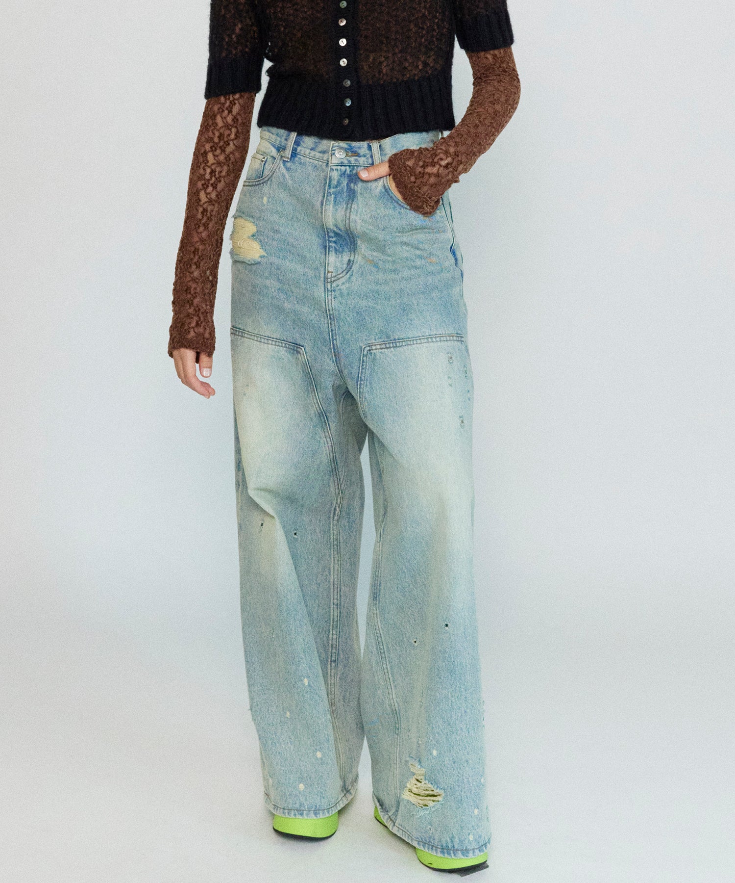 Baggy Denim Pants