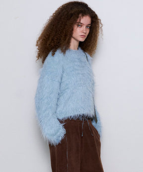 【24WINTER PRE-ORDER】Fluffy Shaggy Knit Pullover