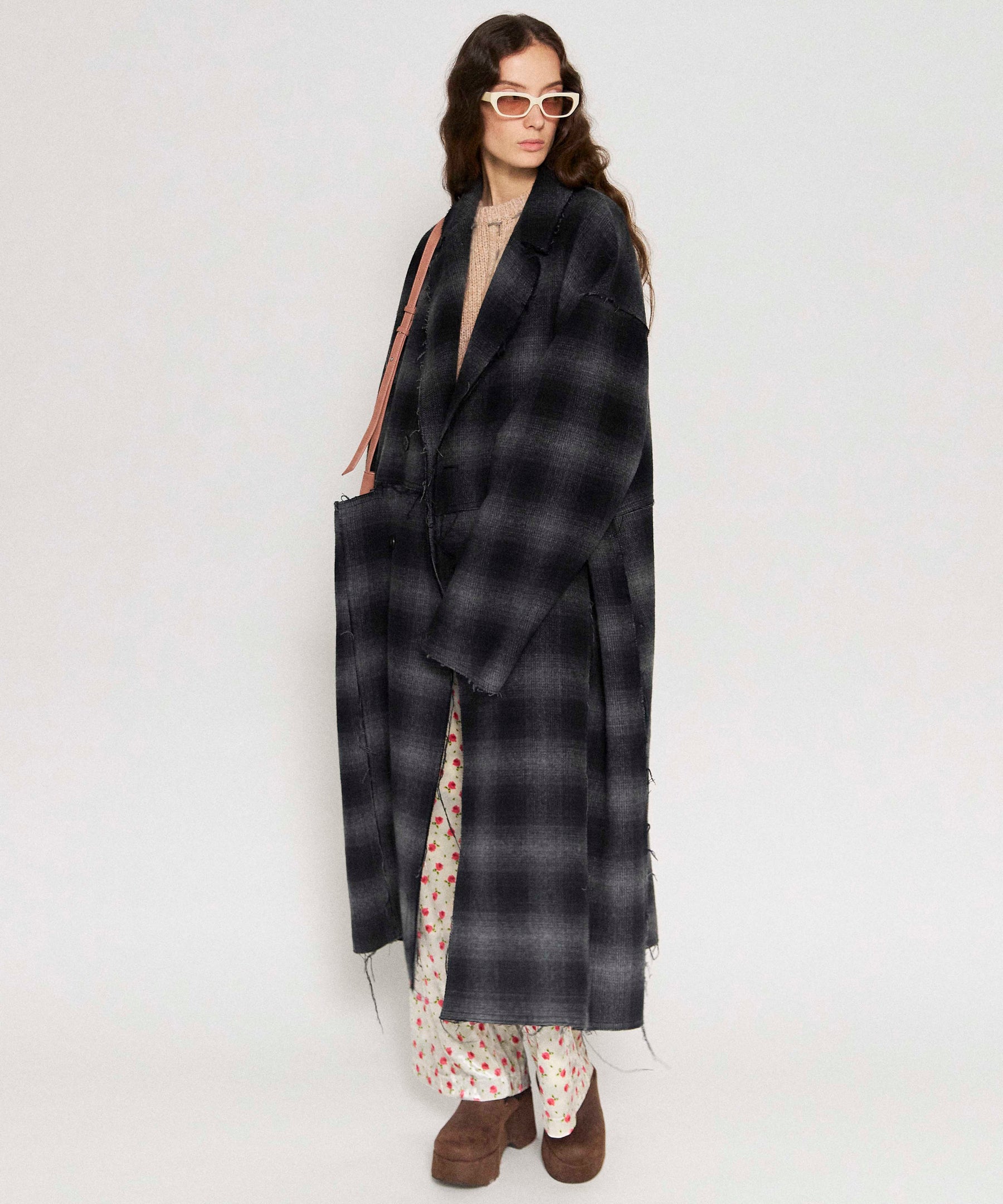 Reversible Cut Off Oversized Coat