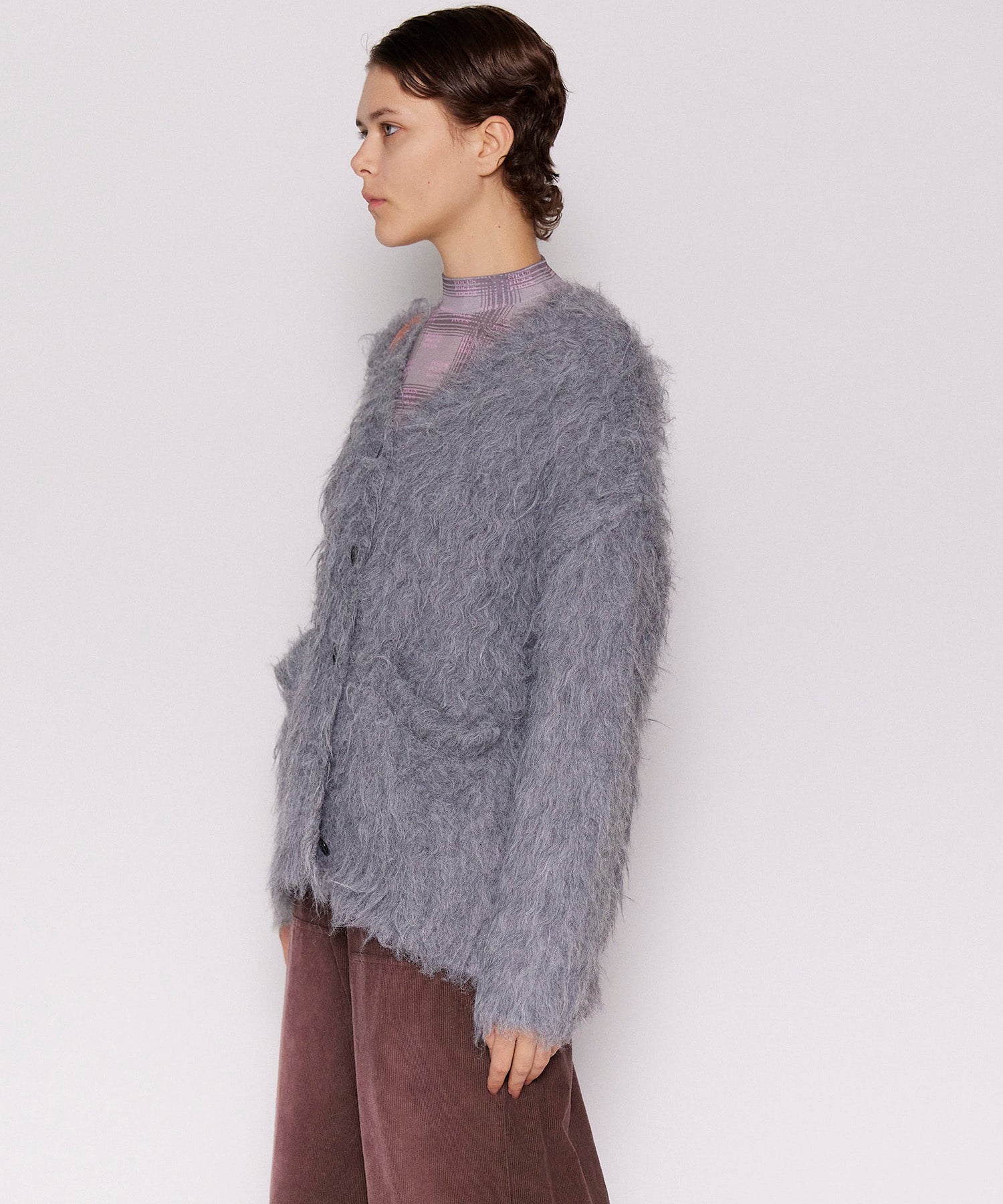 【24WINTER PRE-ORDER】Fluffy Shaggy Knit Cardigan