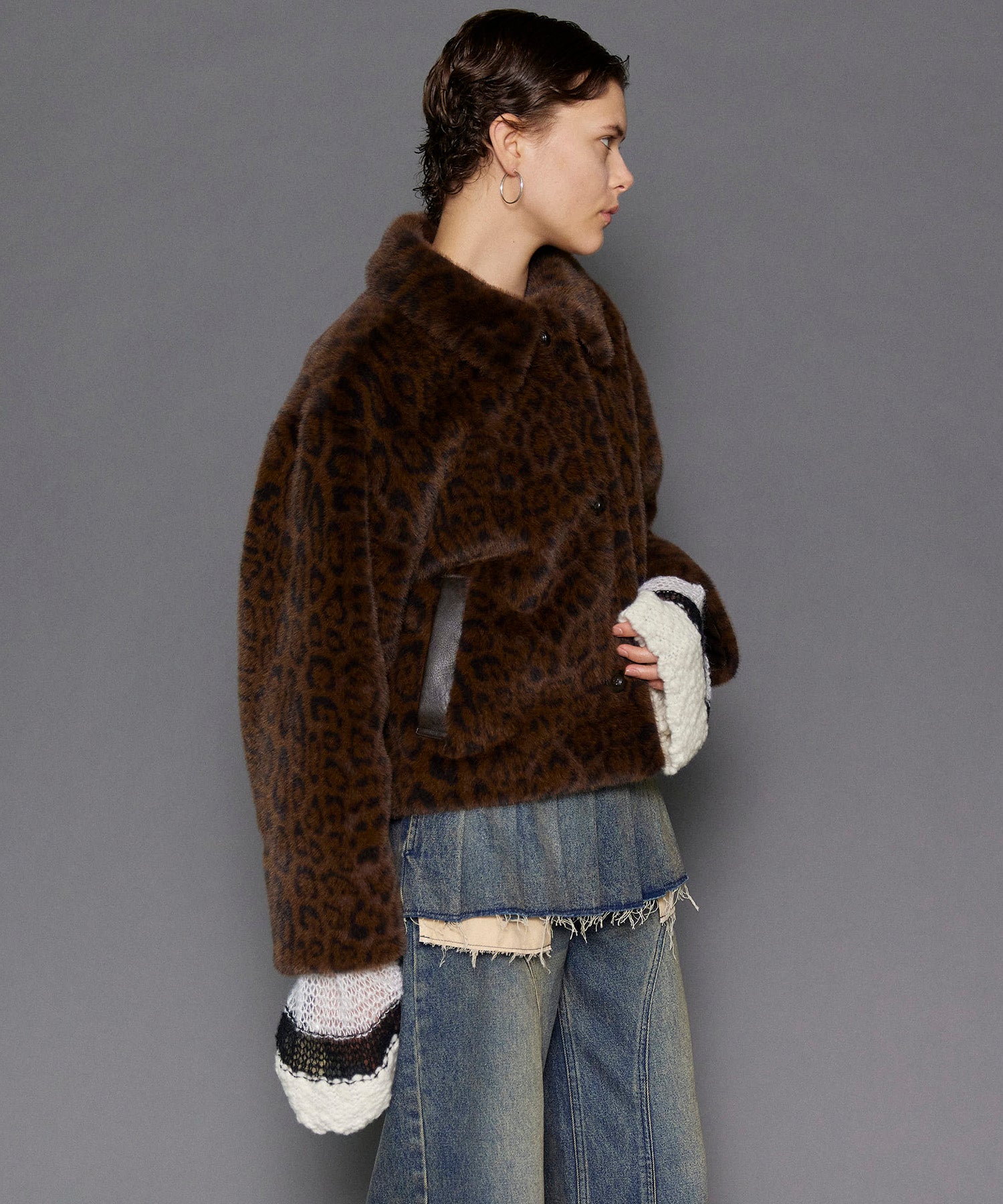 【24WINTER PRE-ORDER】Faux Fur Leopard Coat