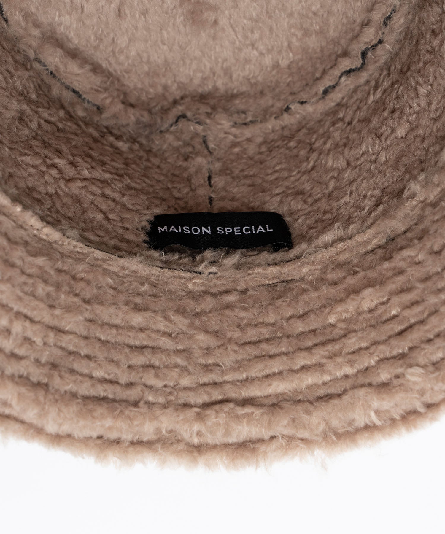 Suede Boa Reversible Bucket Hat