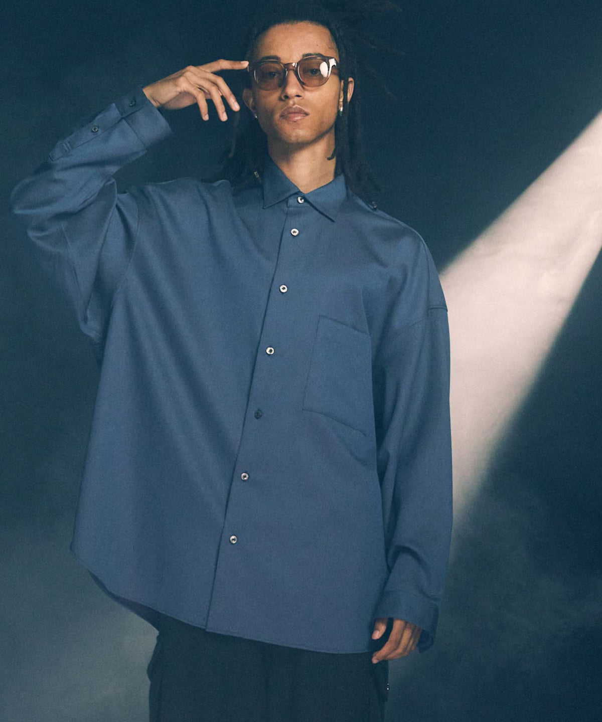 Prime-Over Wool Chambray Shirt