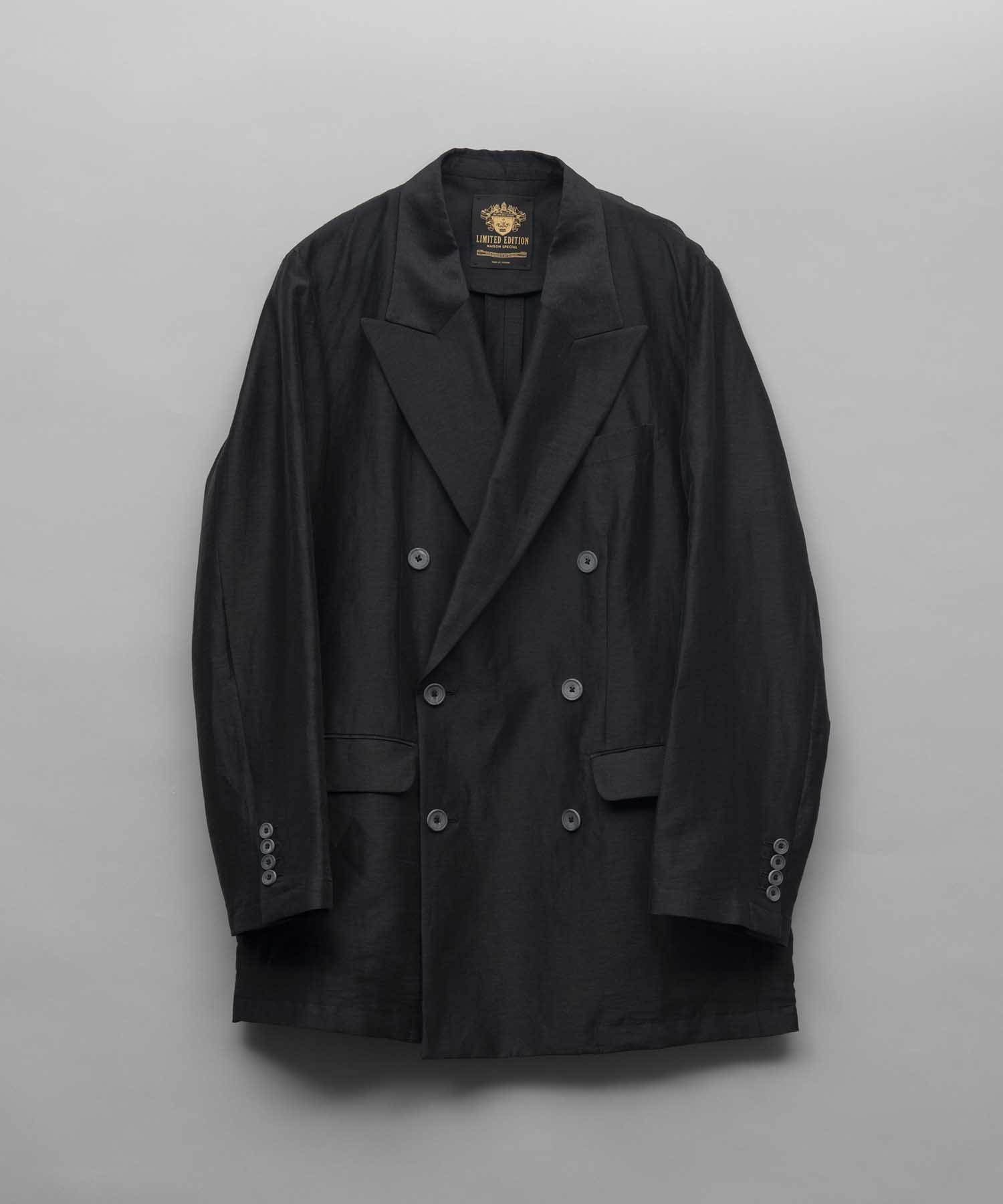 【LIMITED EDITION】Dress-Over Peaked Lapel Double Tailored Jacket