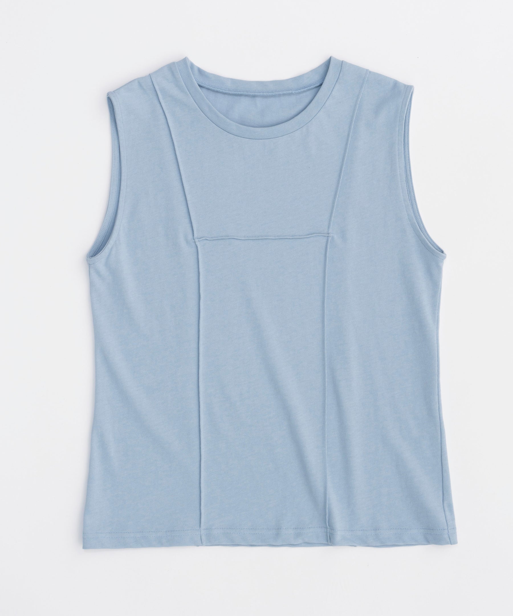 Pin Tuck Sleeveless Tops