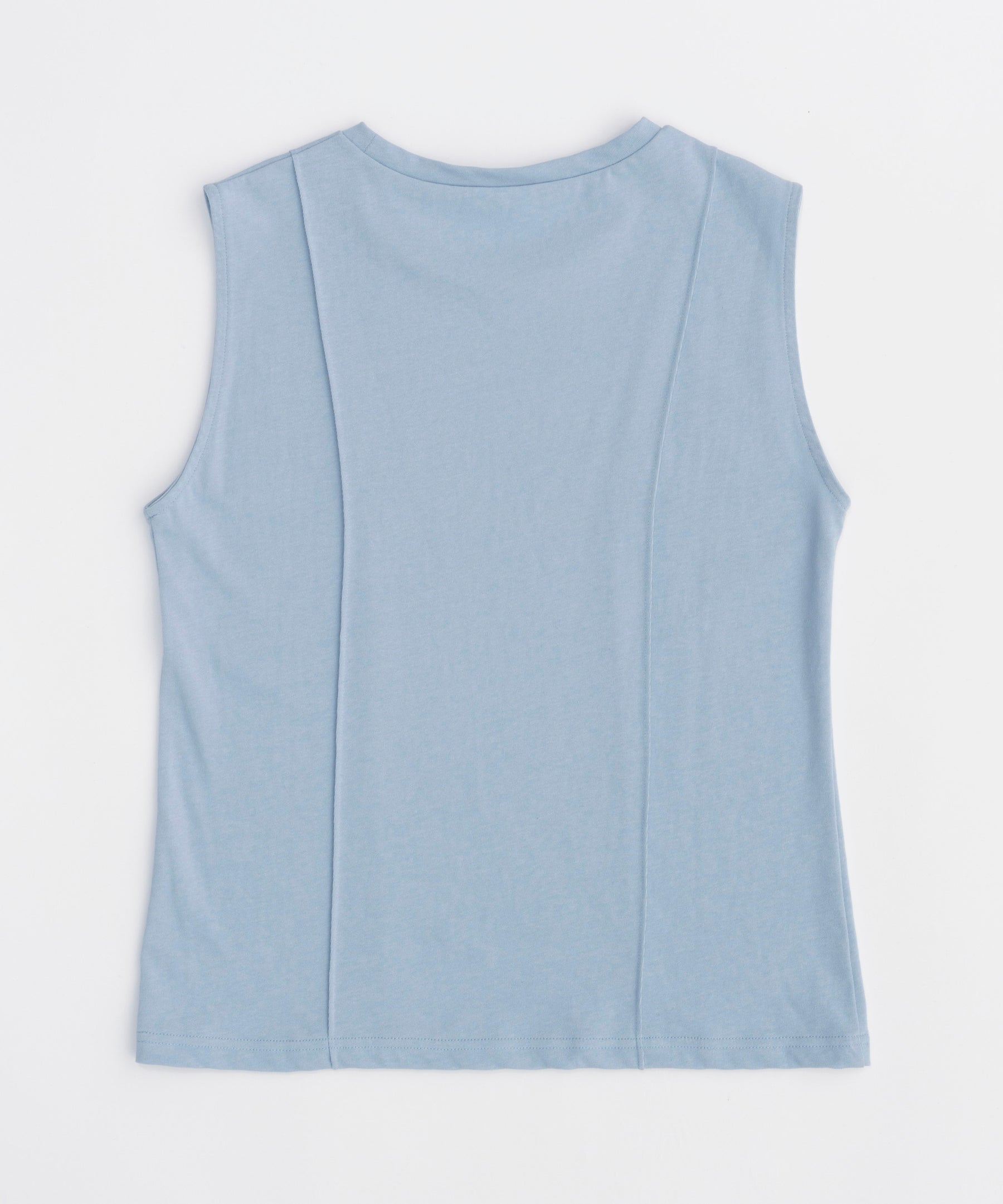 Pin Tuck Sleeveless Tops