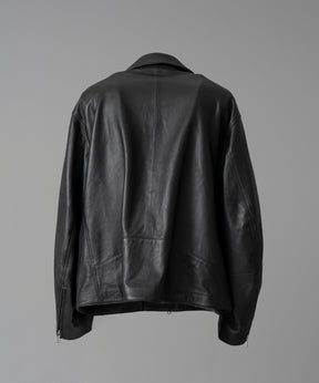 Sheep Leather Prime-Over Double Rider Jacket