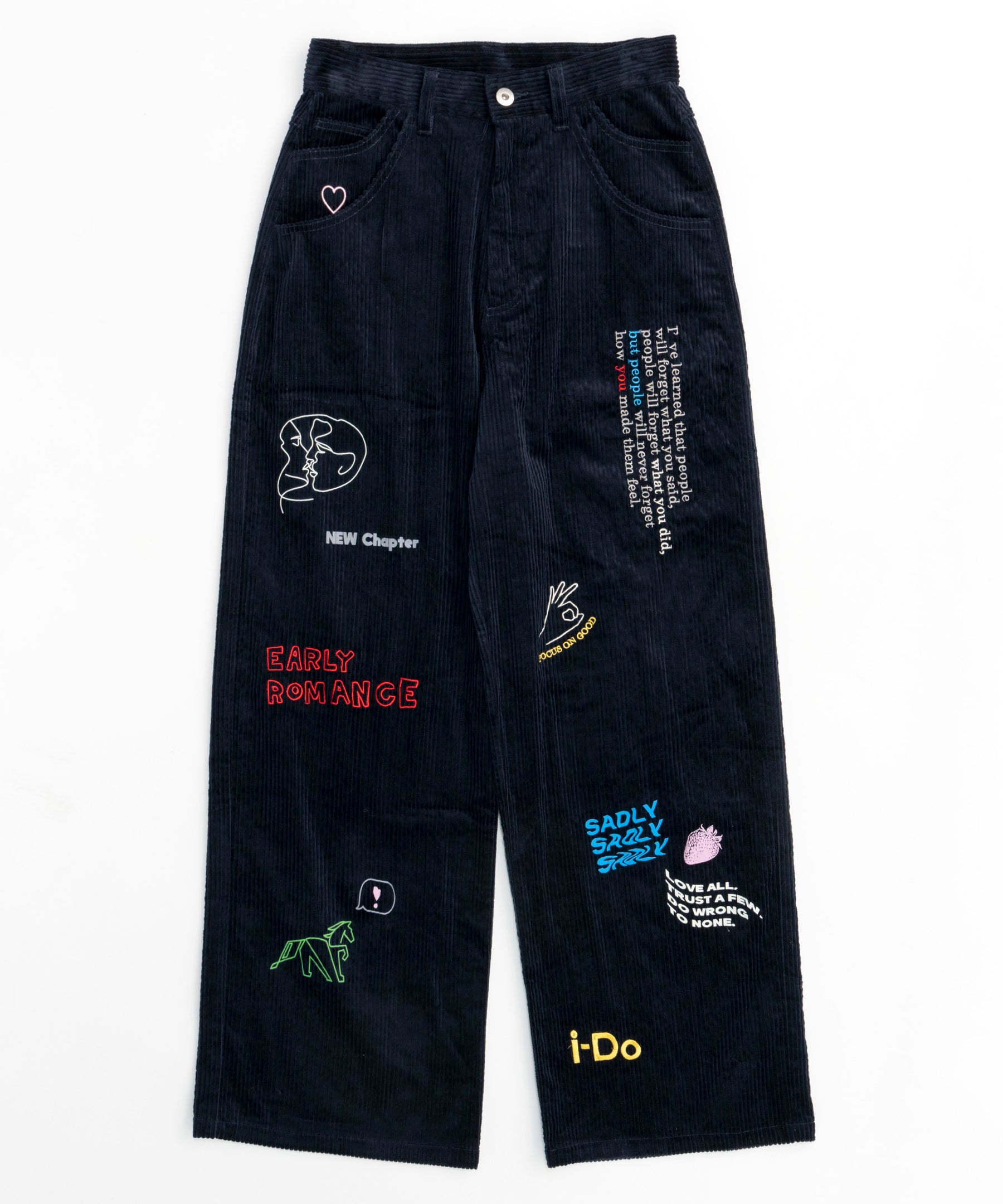 【PRE-ORDER】Corduroy Early Romance Graphic Pants