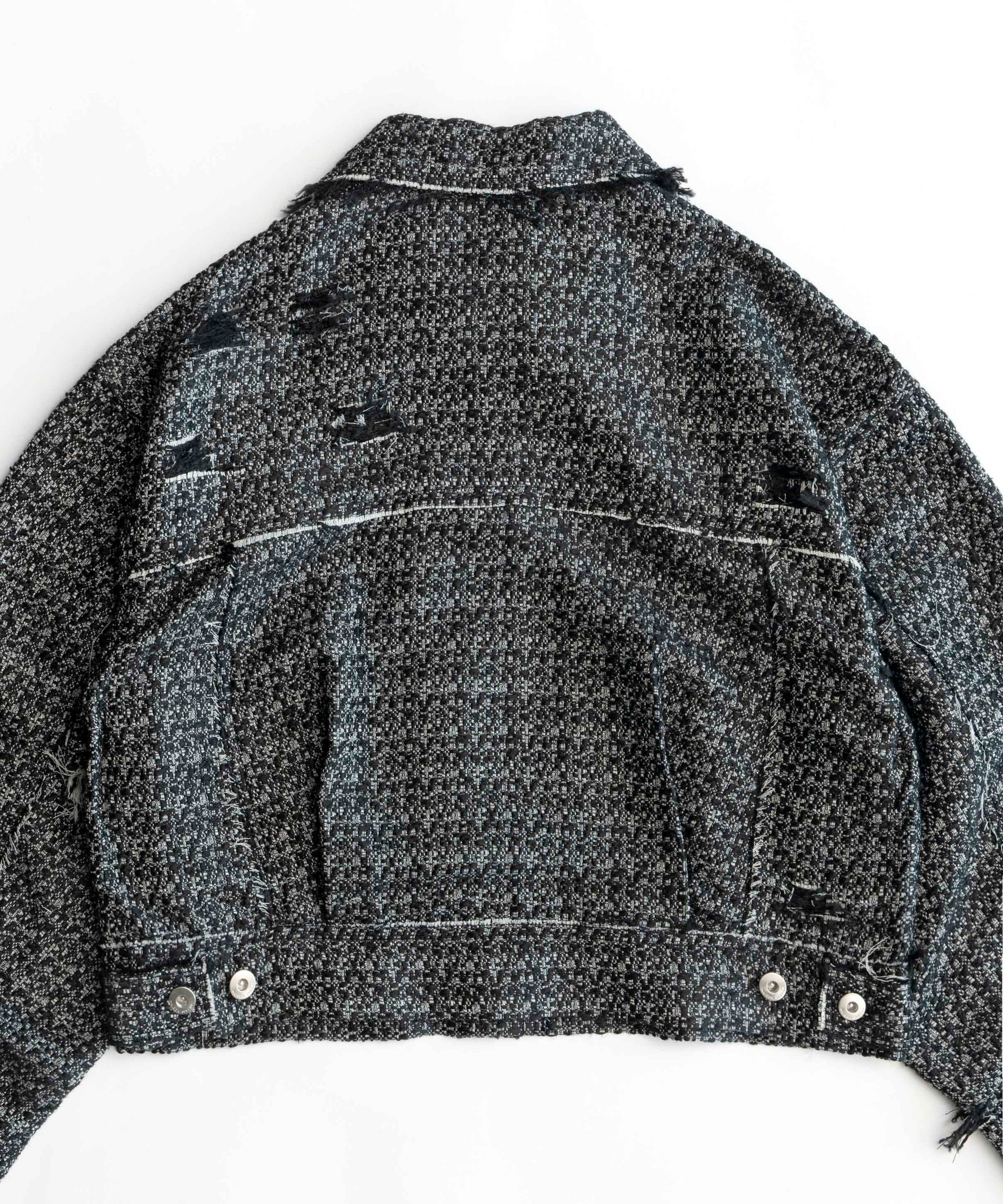 【SALE】Tweed Distressed Jacket