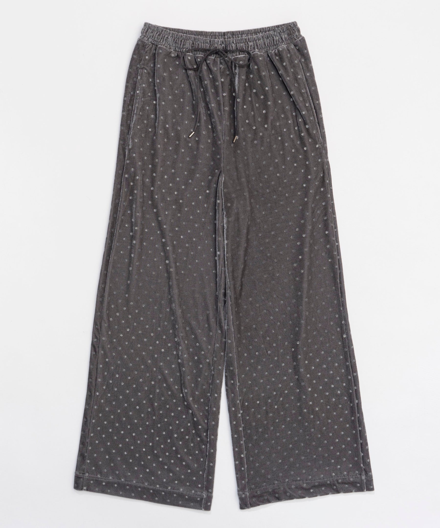 【PRE-ORDER】Glitter Dots Velor Pants