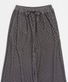 【PRE-ORDER】Glitter Dots Velor Pants