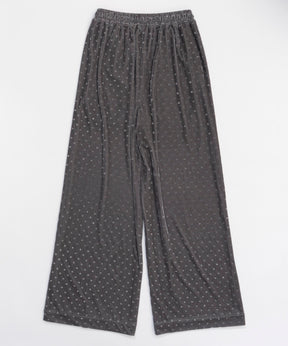 【PRE-ORDER】Glitter Dots Velor Pants