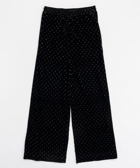 【PRE-ORDER】Glitter Dots Velor Pants