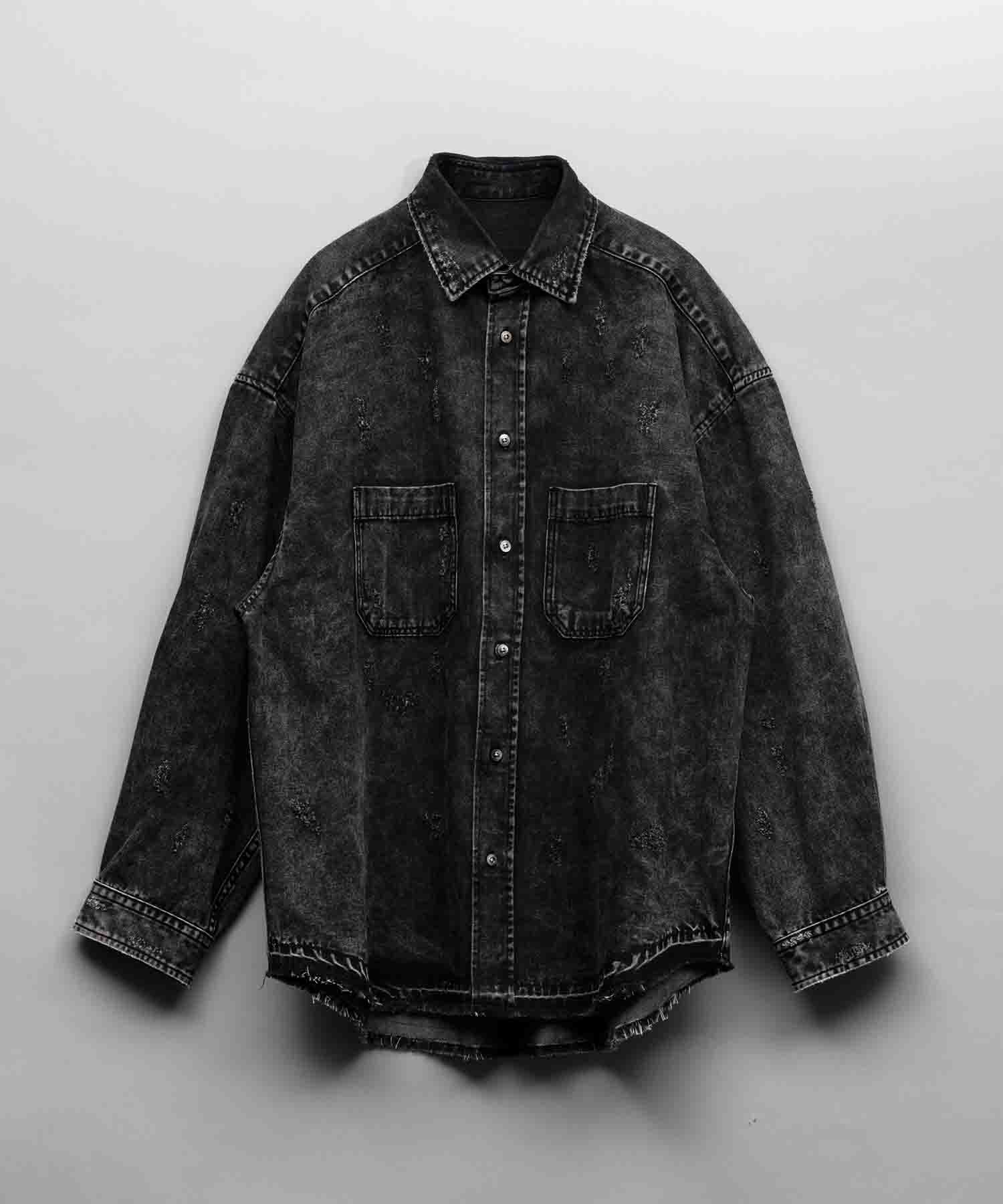 7.8oz Chemical Over-Dye Denim Prime-Over Shirt