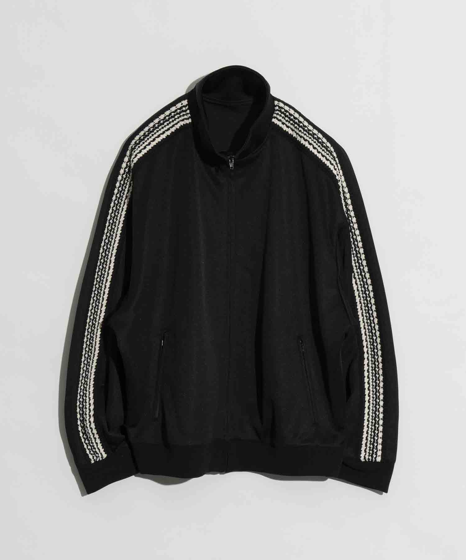 Prime-Over Crochet Line Track Jacket