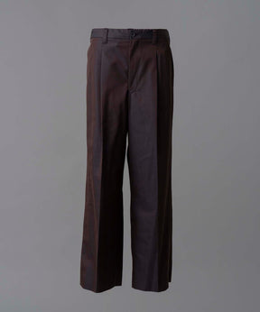 120/2/2 Suvin Cotton Gabardine Prime-Wide One Tuck Pants