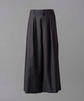 4 Colors Chambray Washable Wool Baggy Wide Pants