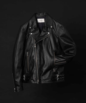 Dress-Fit Sheep Leather Double Rider Jacket