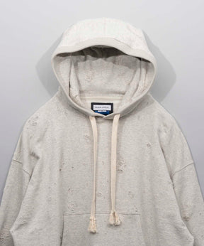 Sweat Jacquard Prime-Over Pullover Hoodie