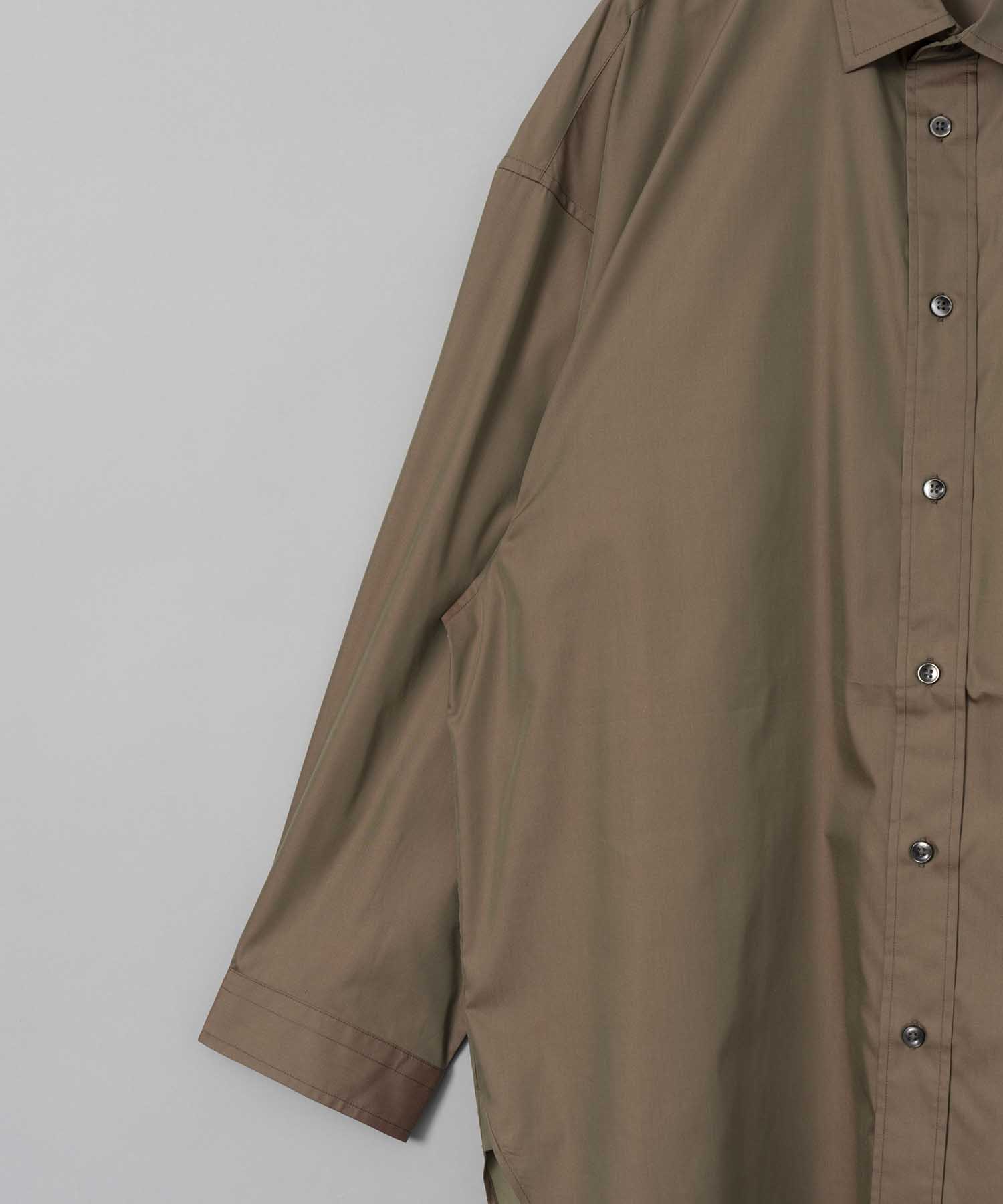 Cotton Silk Prime-Over Shirt Coat