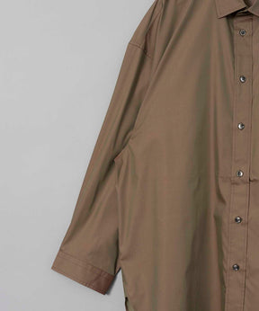 Cotton Silk Prime-Over Shirt Coat