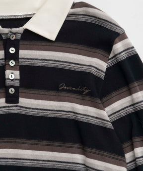 Multi Border Polo Shirt