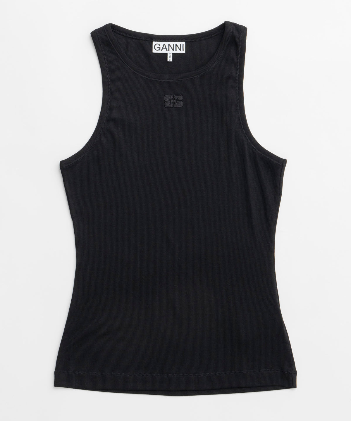 【GANNI】Soft Cotton Rib Tank Top