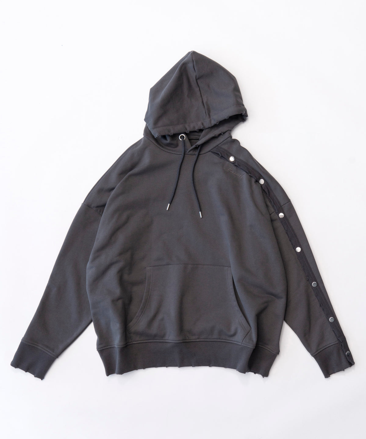 Dot Button Hoodie