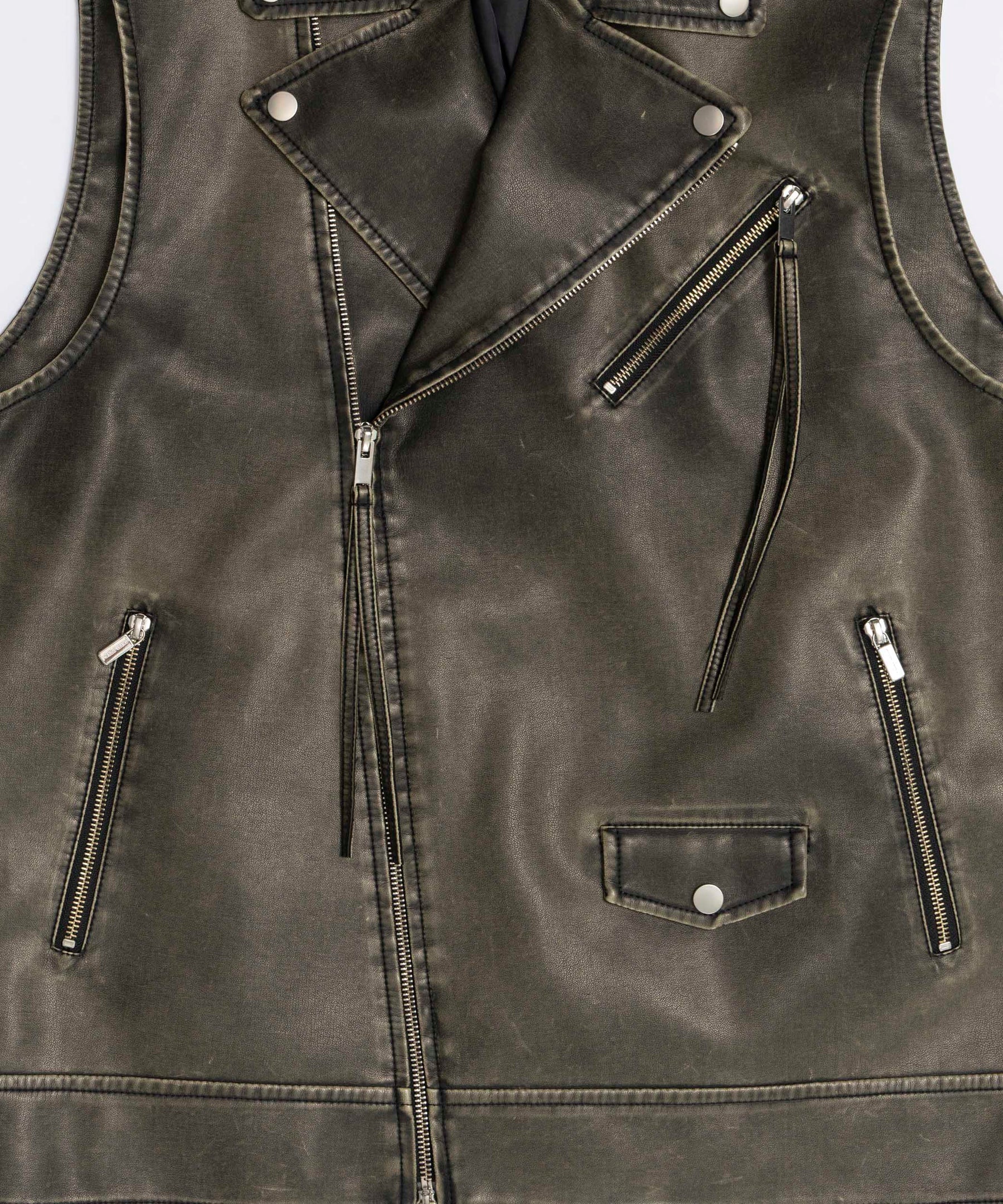 Vegan Leather Riders Gilet