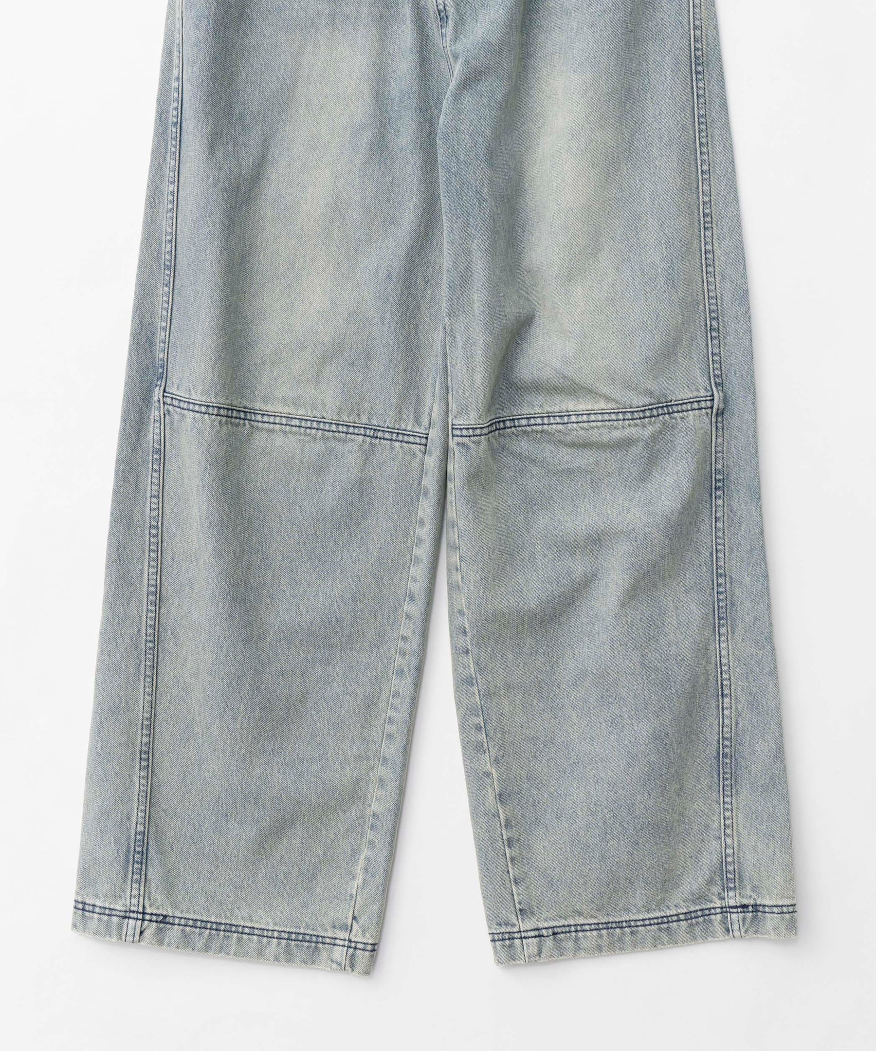 【24WINTER PRE-ORDER】Tulle Layer Denim Pants