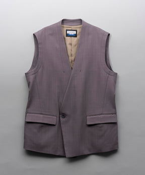 Prime-Over Collarless Gilet