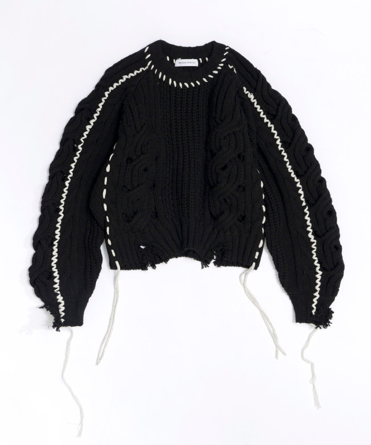 Hand Stitch Popcorn Cable Knit