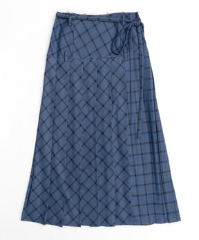 Low Waist Maxi Pleated Skirt