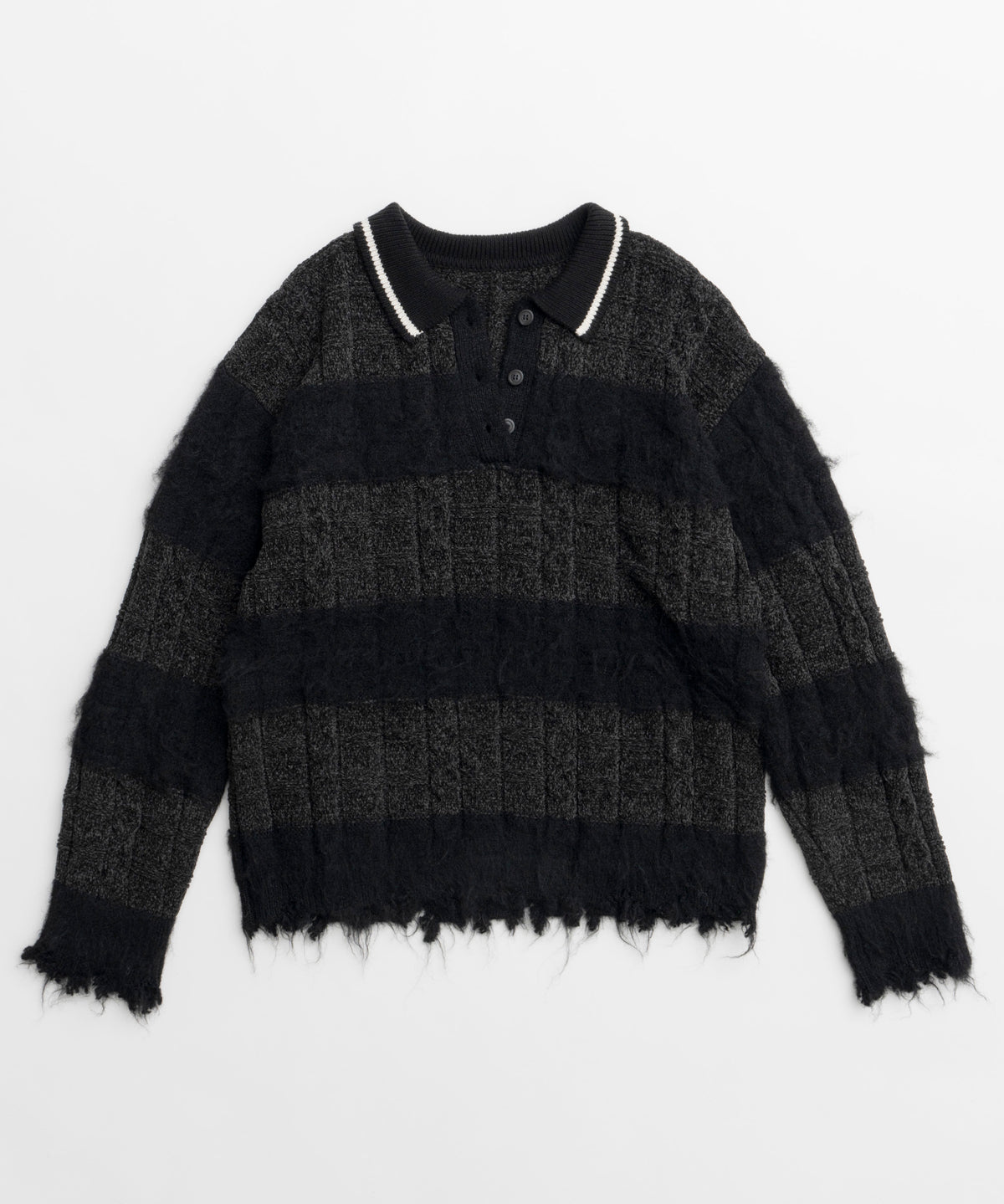 【24WINTER PRE-ORDER】Cable Knitting Border Rugger Knit Tops