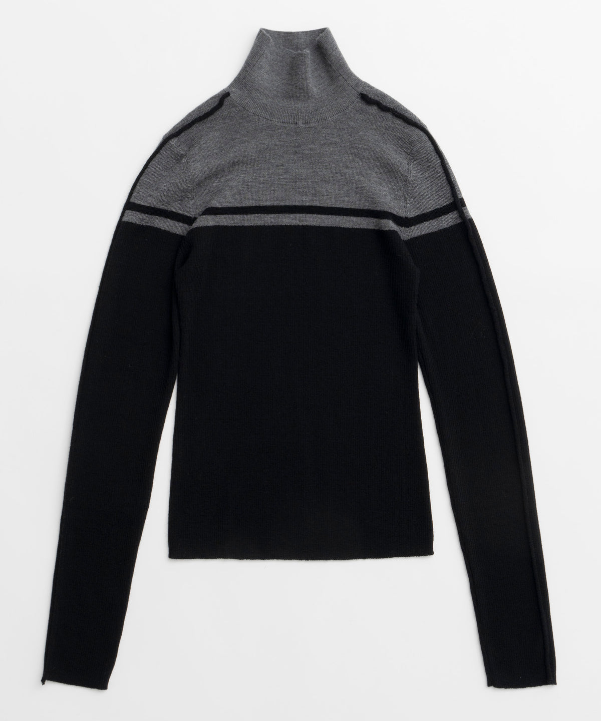 【24WINTER PRE-ORDER】Washable Wool Retro Sports Turtleneck Knit Tops