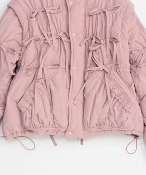 2way Ribbon Puffer Jacket