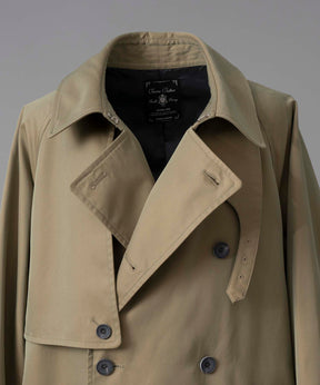 120/2/2 Suvin Cotton Gabardine Prime-Over Trench Coat