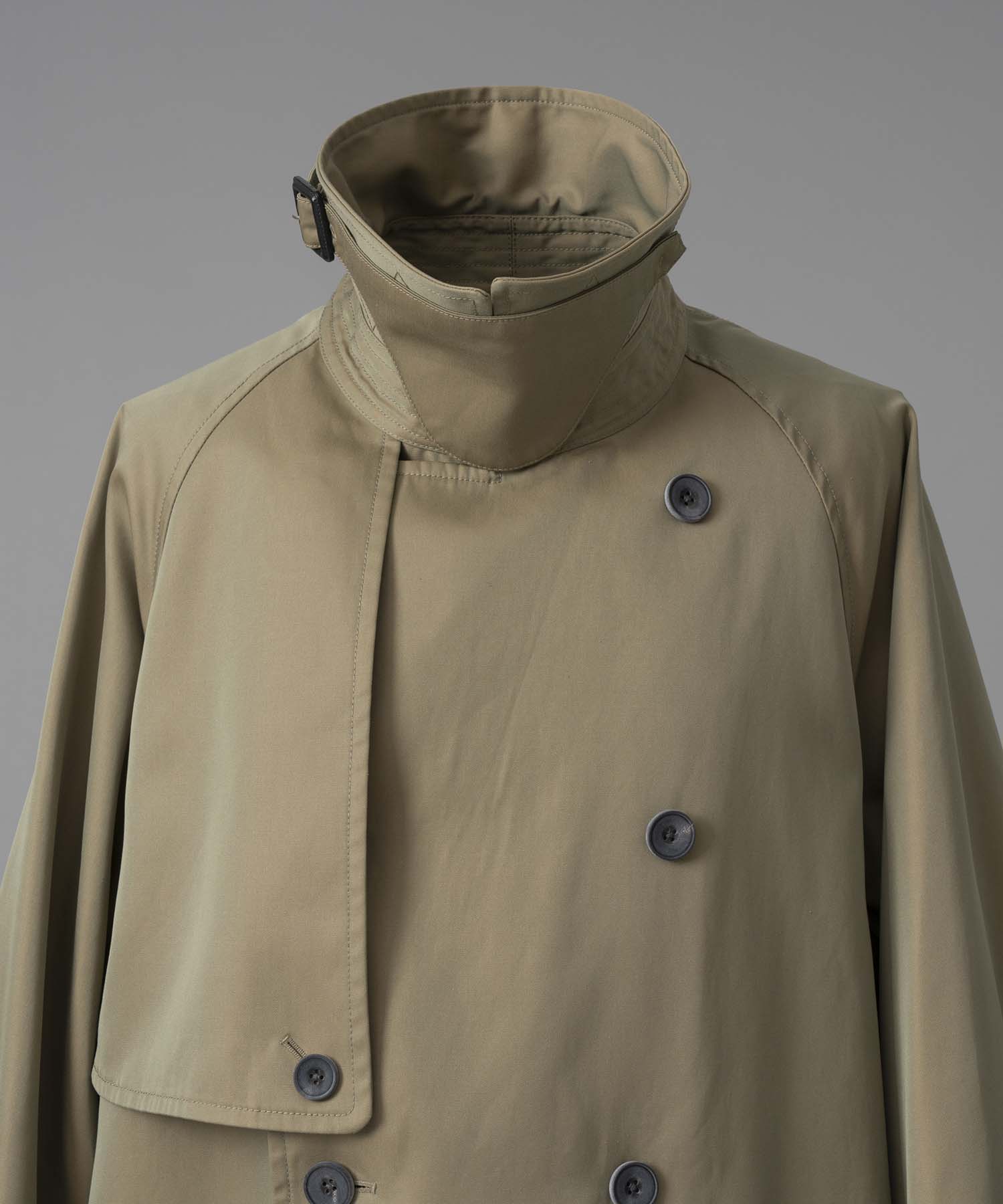 120/2/2 Suvin Cotton Gabardine Prime-Over Trench Coat