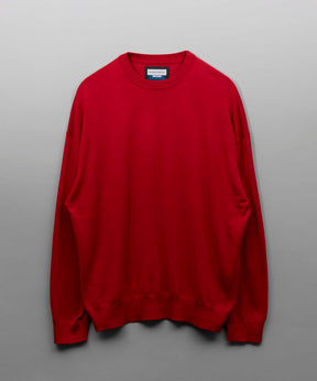 Prime-Over Slik Cotton Crew Neck Knit Pullover