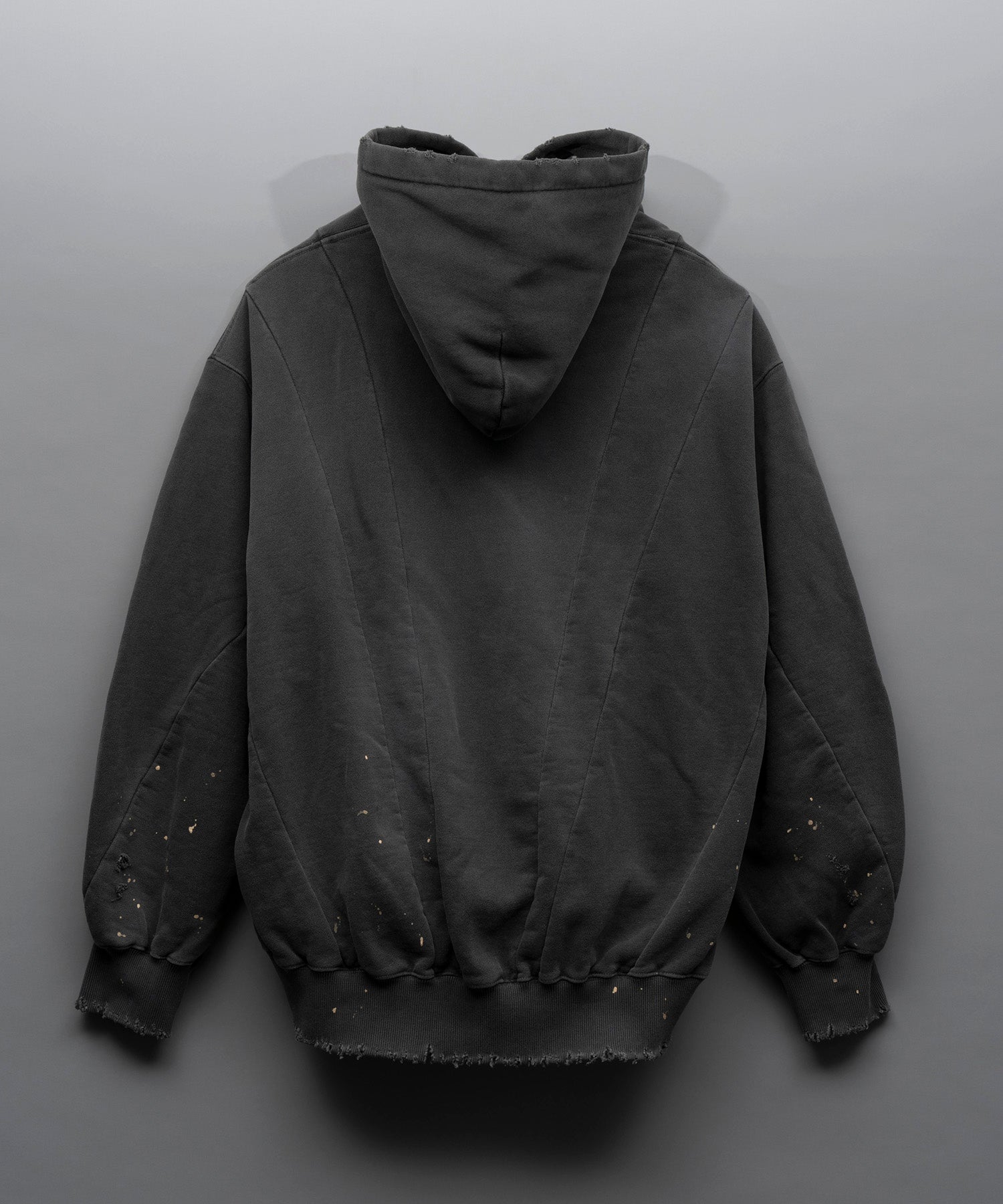 Three-Dimensional Prime-Over Cutting Weathered Hoodie