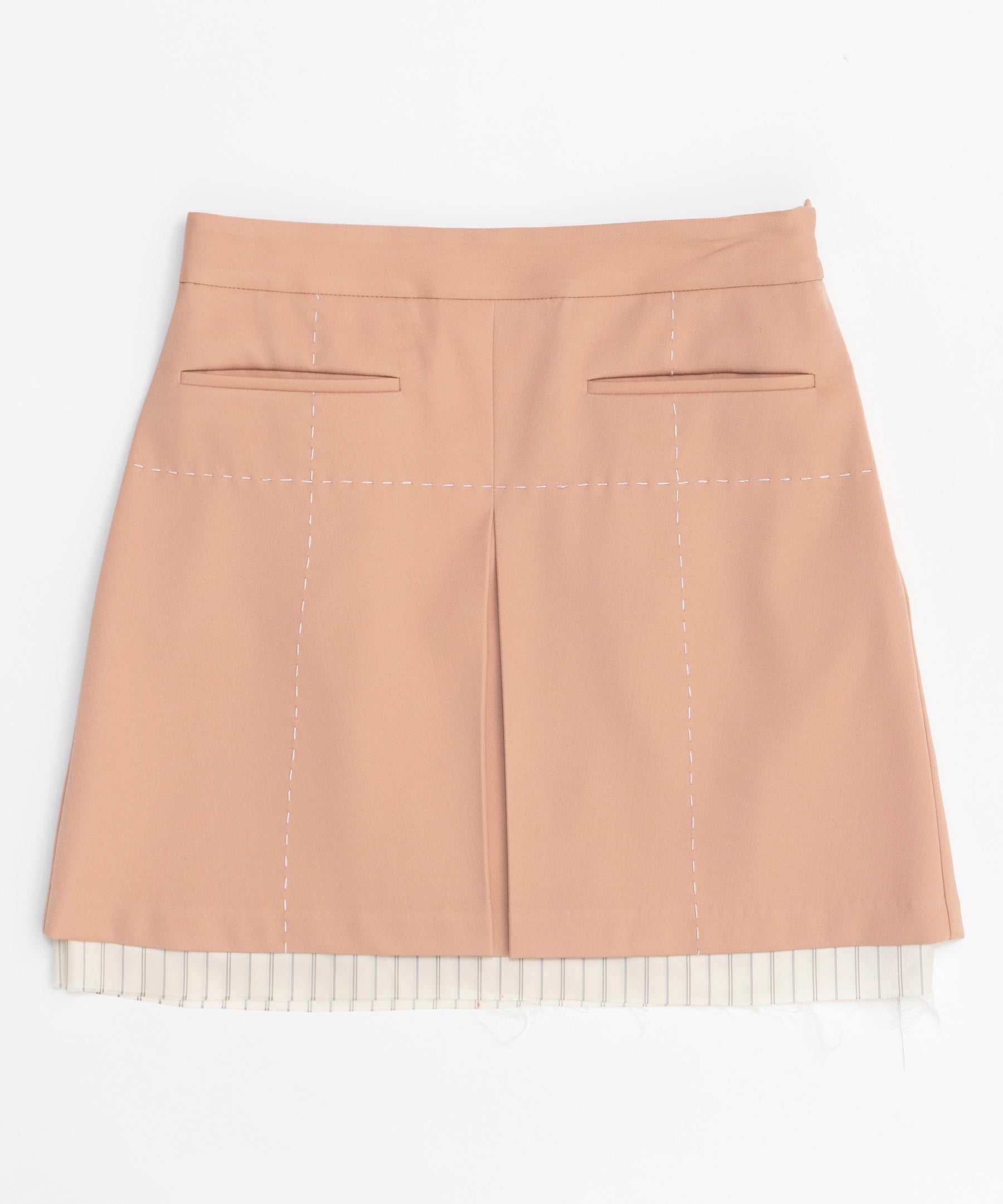 Low Waist Stitch Mini Skirt